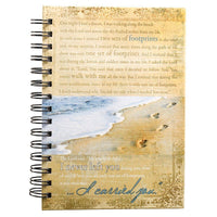 Journal Wirebound Beach Footprints