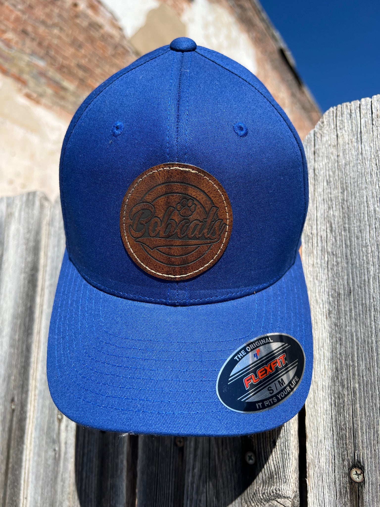 Flexfit Bobcat Hats with Custom Patch