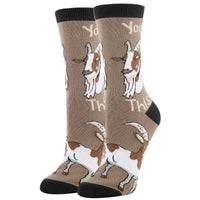 You Goat This | Women's Funny Cotton Crew Socks