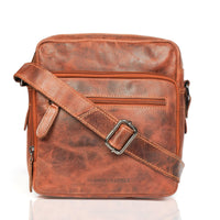 Cove Leather Crossbody Bag – Unisex – Chestnut