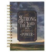 Journal Wirebound Blue Be Strong in the Lord Eph. 6:10