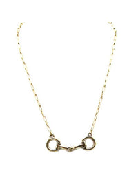 Western Horse Snaffle Bit Pendant Necklace