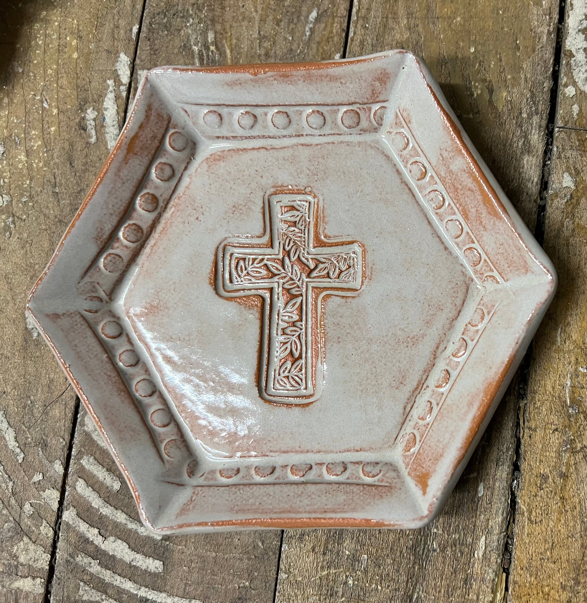 Wyoming Pottery Cross Bitty Dishes
