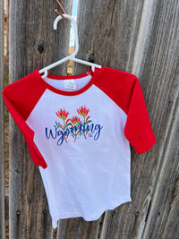 Red Wyoming Jersey T Youth Sized