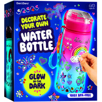 DIY Glow-in-Dark Water Bottle Craft Kit for Girls