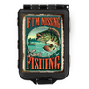 Classic Retro Fishing Hooks & Sinkers Tackle Box