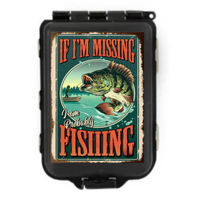 Classic Retro Fishing Hooks & Sinkers Tackle Box