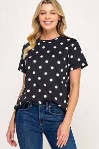 Luxe Polka Dot T Shirt