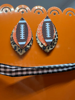 Newcastle Dogie 3" Spirit Leopard Layers -Earrings