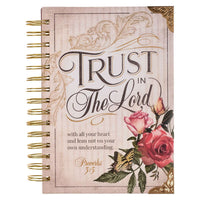 Journal Wirebound Trust in the Lord Floral Prov 3:5