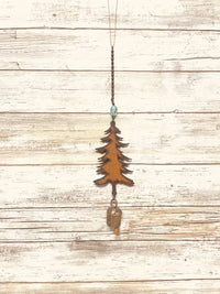 Emporium pine tree single bell mobile chime