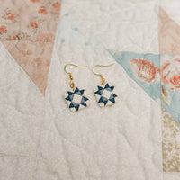 Quilt Block Dangle Earrings