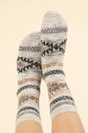 SC10019C-Aztec Graphic Cozy Crew Socks