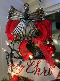 TWISTED IRON 5.5" Tall Angel Tree Topper