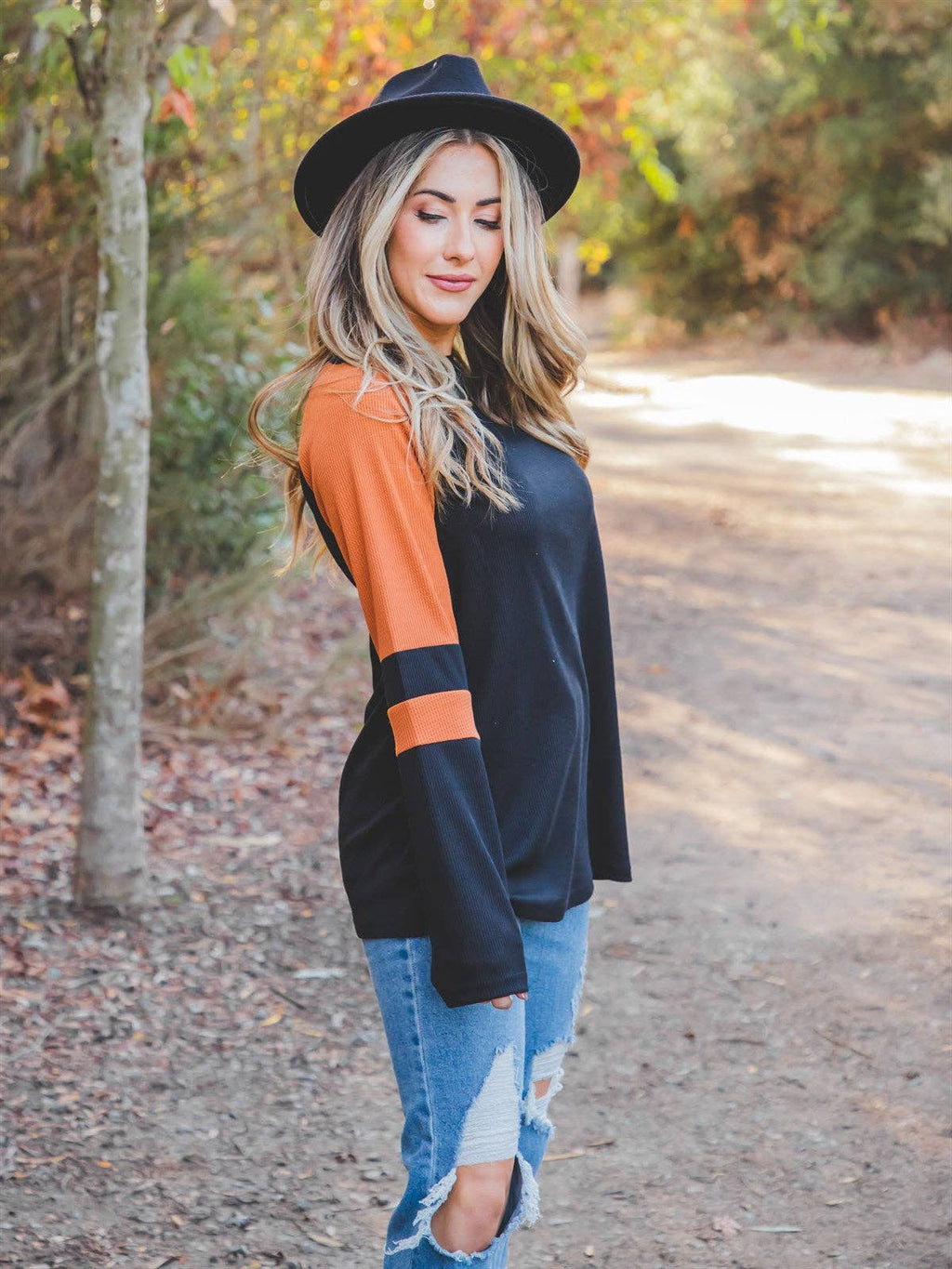 Colorblock Raglan Top