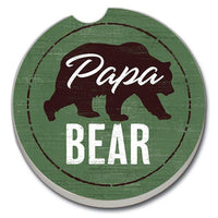 Papa Bear Bulk Absorbent Stone Car Coaster