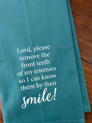 Missing Teeth Tea Towel