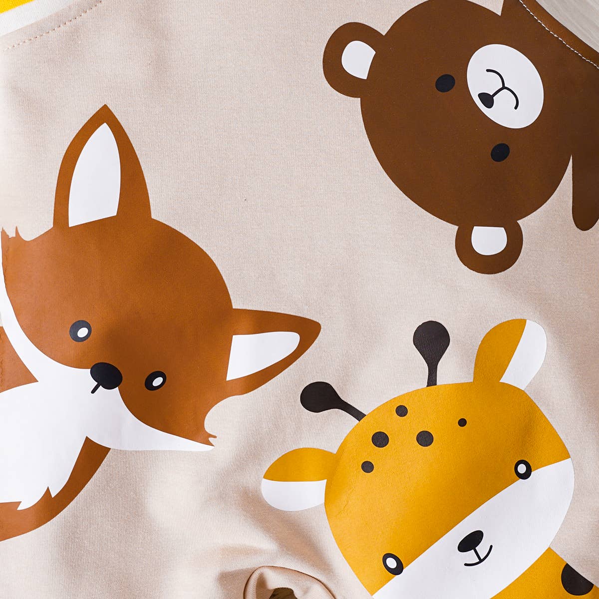 2pcs Baby Unisex Animal Pattern Long Sleeve Set