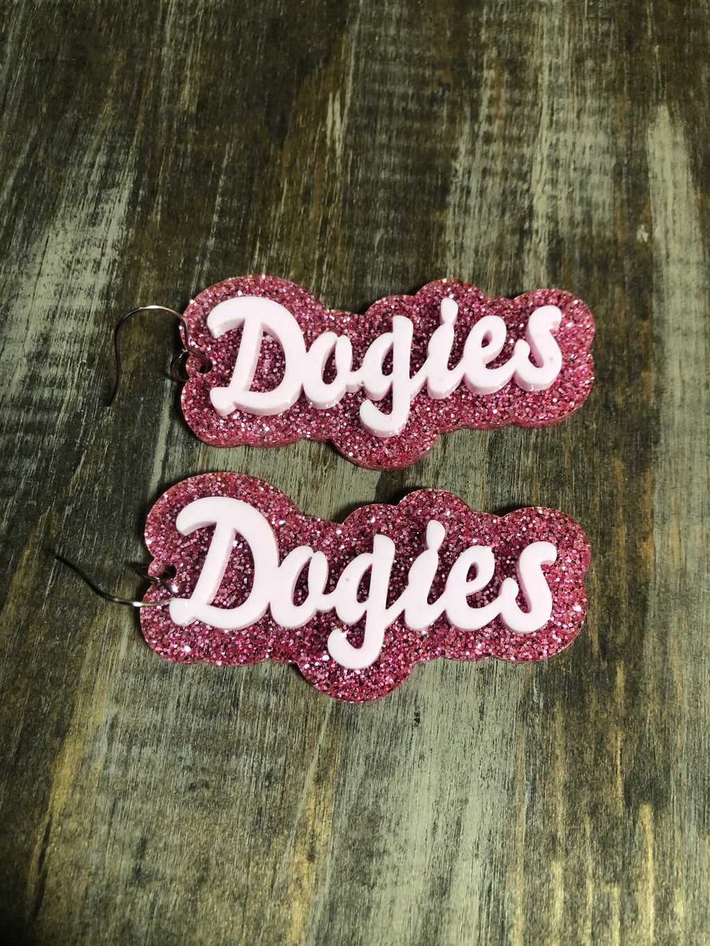 2.75" Pink Out Newcastle Dogies Mascot Acrylics