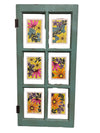 Susan Love Original Artwork in Cupboard Door Frame