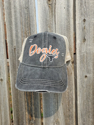 Newcastle Dogies C.C Distressed washed mesh baseball cap