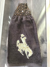 WYOMING towel - tan horse