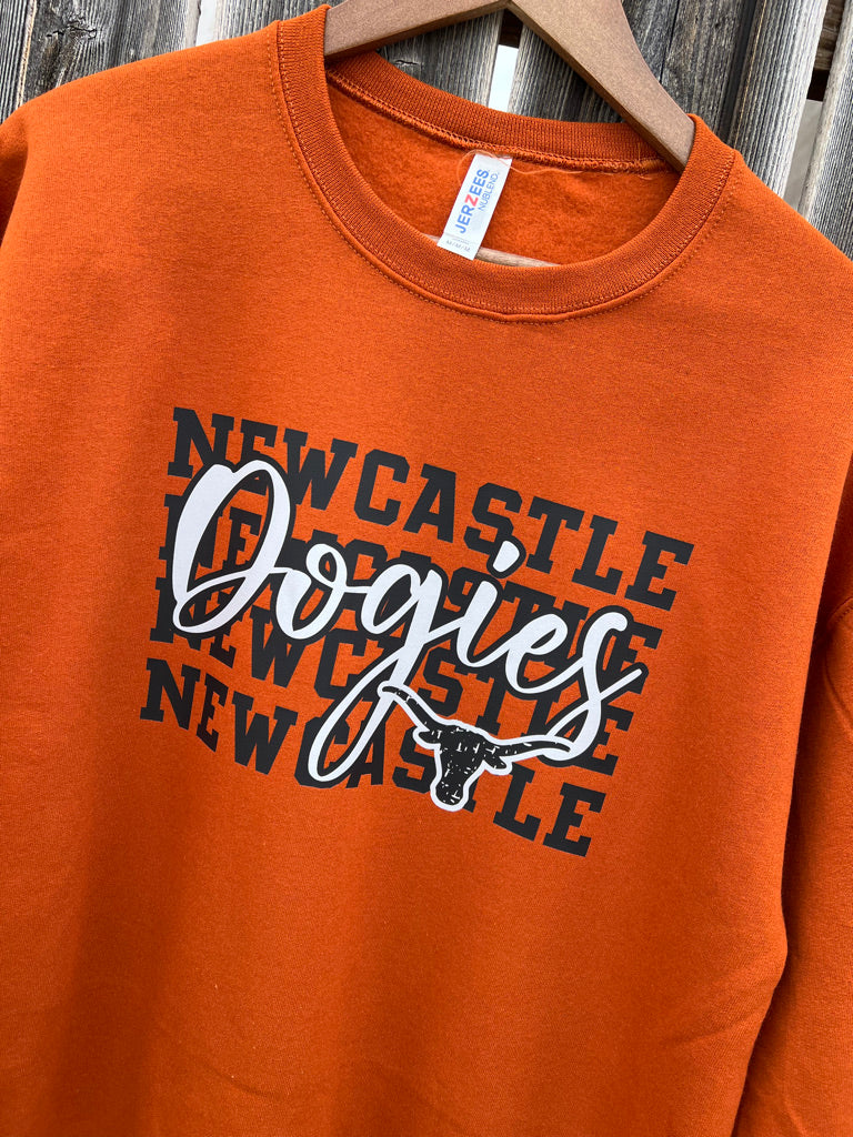 Newcastle Dogies Stacked X4 Shirt
