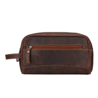 Montana Leather Toiletry Bag – Unisex – Chestnut
