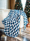 Checkerboard Printed Soft Throw Blanket 47*78 inch | 7 Color