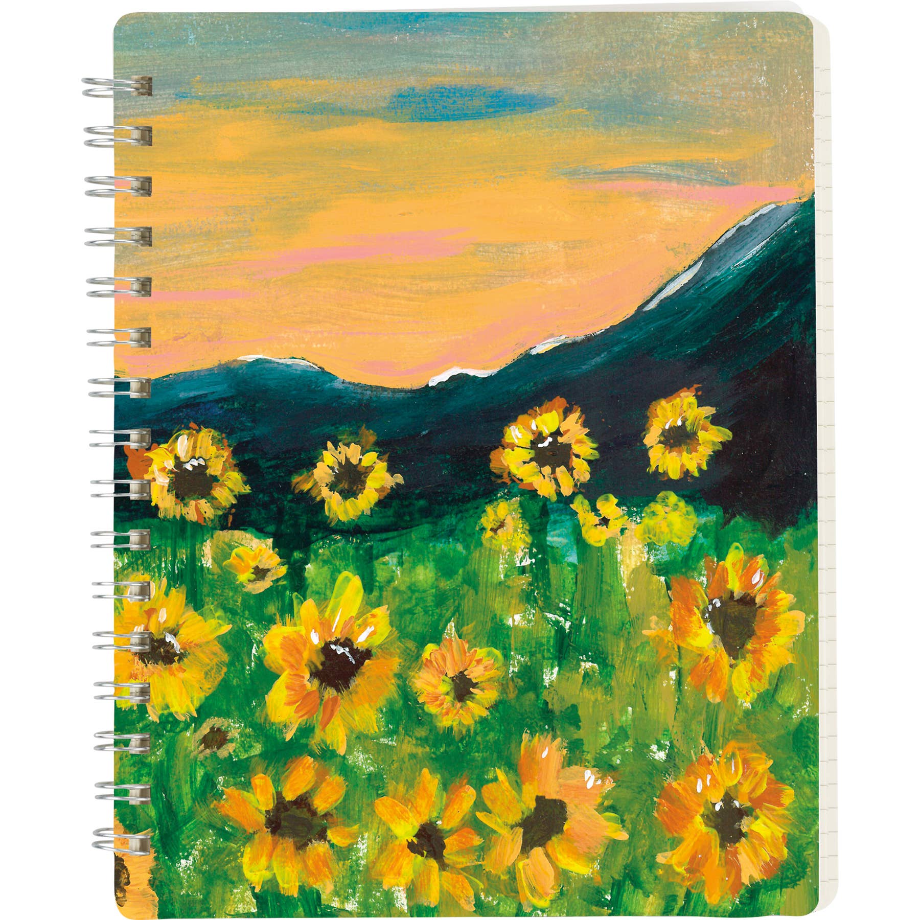 Sunflower Field Spiral Notebook