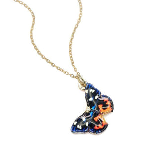 Be You Tiful Butterfly Necklace Orange