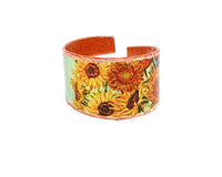 RC VG 01 Van Gogh sunflowers ring