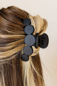 LDC Minimalist 5 Circles Frosted Hair Claw Clip
