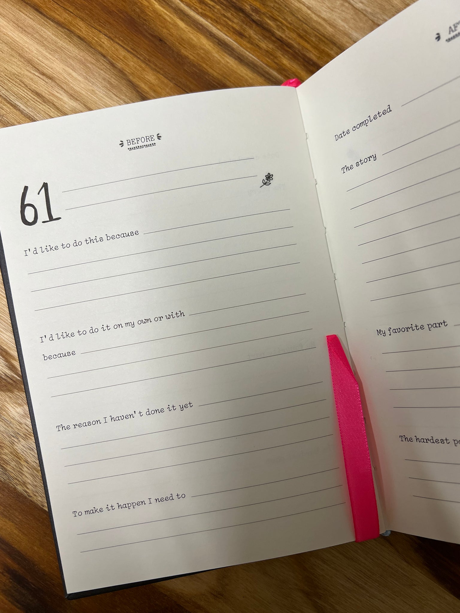 Natural Life Bucket List Journal