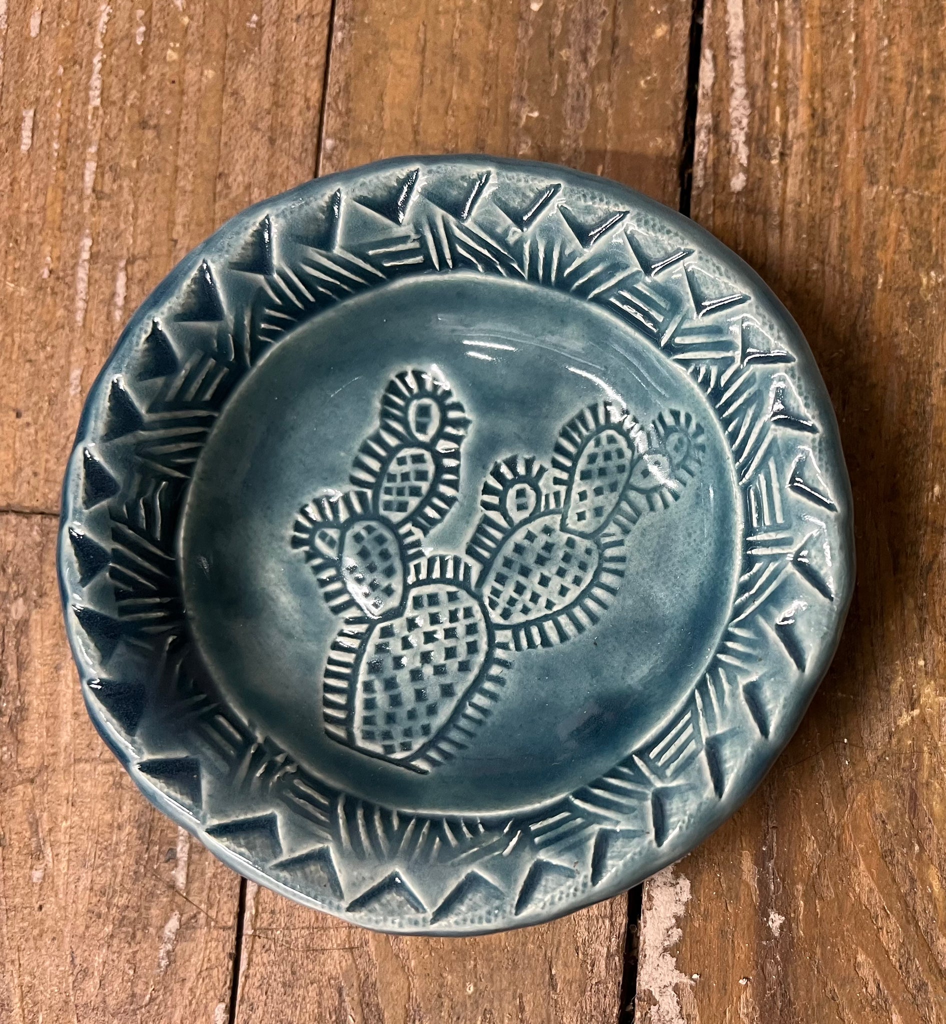 Wyoming Pottery Bitty Dishes with Cactus