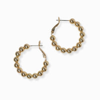 6mm ball 30mm sized hoop earring