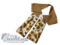 KITCHEN TOWEL SCARF Scattered Sunflowers