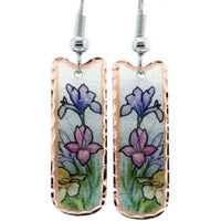 SR 04 Colorful irises earrings