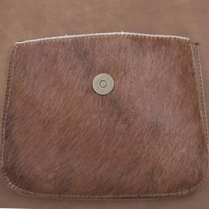 TR128G-918 Trinity Ranch Hair-On Leather Shoulder Bag