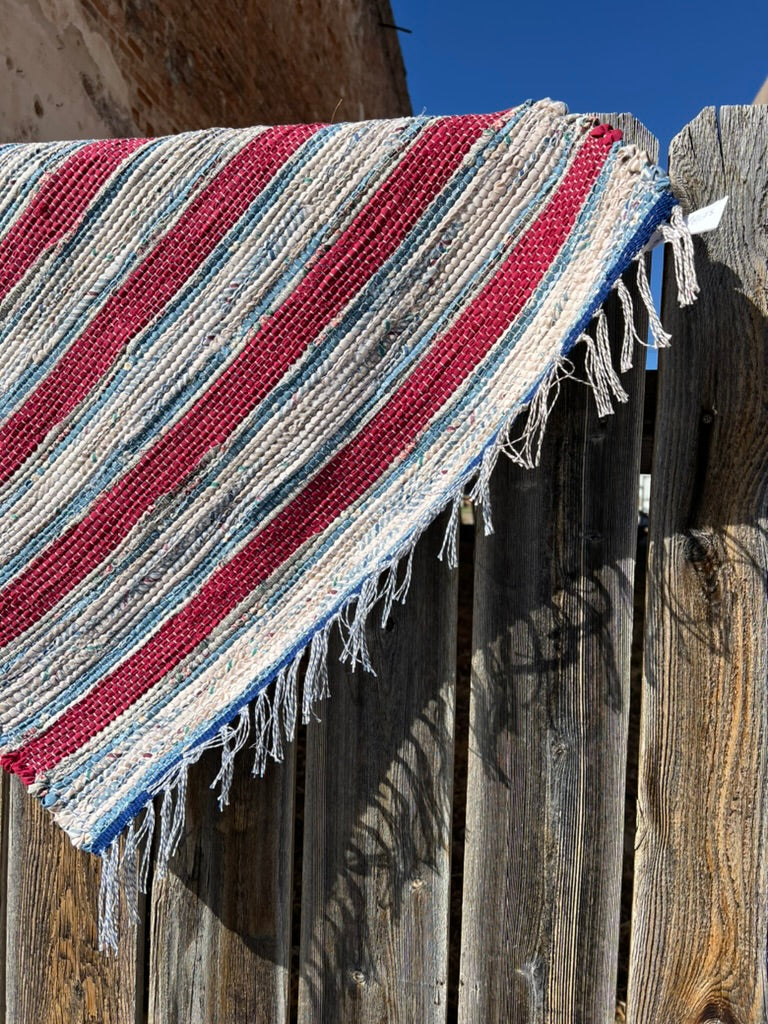 RAG RUG! Red, Blue and Beautiful