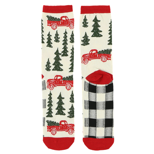 LAZY ONE: Christmas Truck Adult Socks