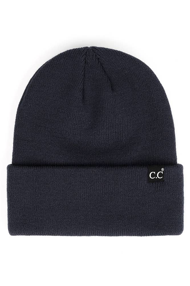 C.C Solid Cuff Beanie Hat