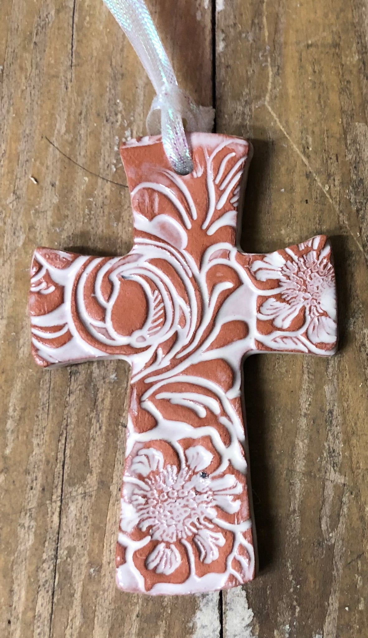 Wyoming Pottery Cross Ornaments