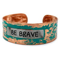 Be Brave - Metal Western Cuff