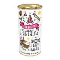 Happy Birthday Chocolate Cake Hot Cocoa Mix (7oz Tins)