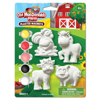 Old MacDonald's Farm - 6-Pack Plaster Magnets Paint Kit