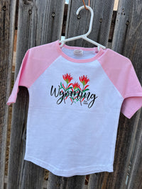 Pink Wyoming Jersey T Youth Sized