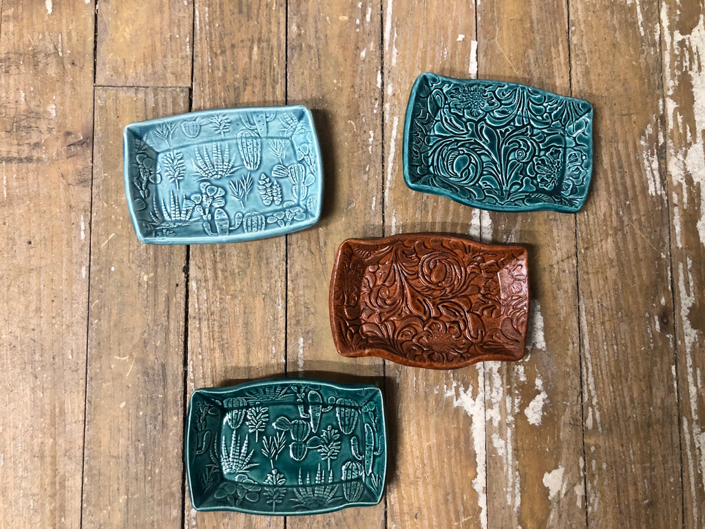 Wyoming Pottery Rectangle Bitty Dishes