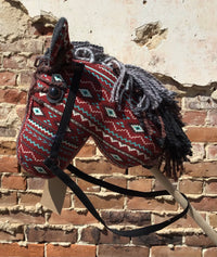 "Zig Zag" stick horse