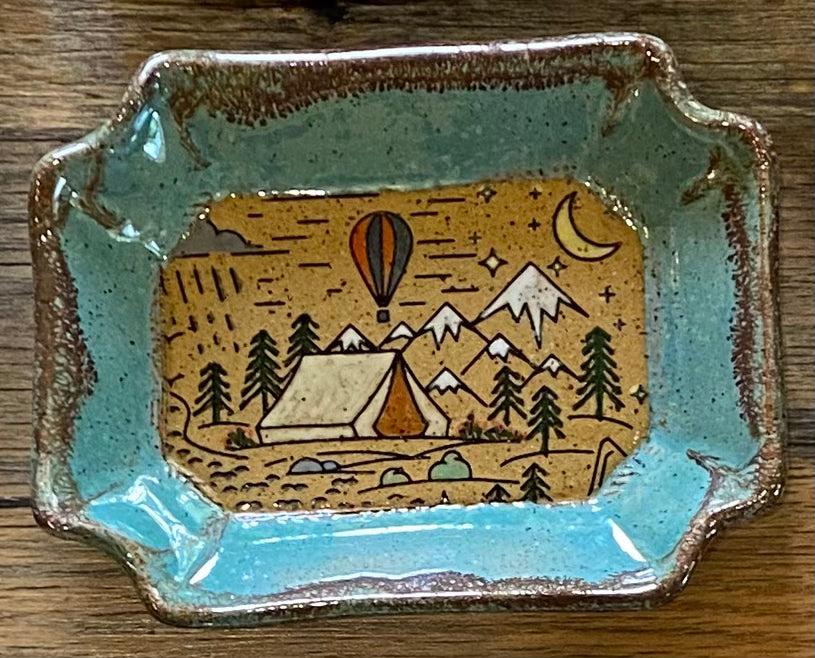 Wyoming Pottery Deco Soap Dishes